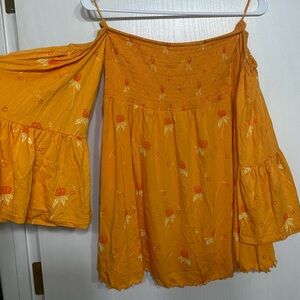 Free People Off the Shoulder Blouse